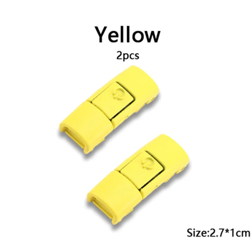 New Colorful Shoelaces Press buckle Metal Shoelace Clip Press Lock