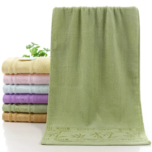 Set of 2 Towel Sets Premium Bamboo Fiber Bathroom Luxury Hand Face