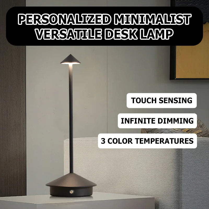 Rechargeable LED Wireless Cordless Table Desk Night Bedside Lamps