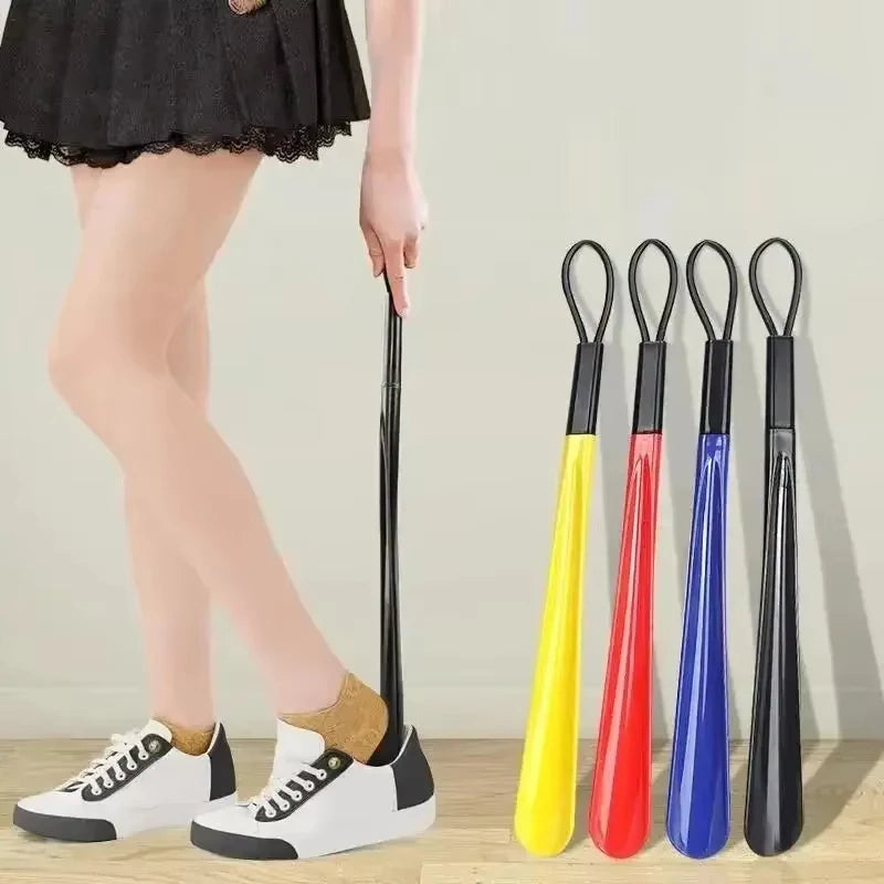 1pc Extra Long Flexible Plastic Shoe Horns Not Require Bending Durable