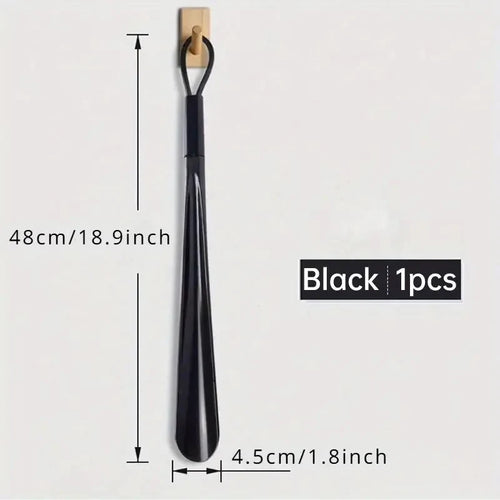 1pc Extra Long Flexible Plastic Shoe Horns Not Require Bending Durable