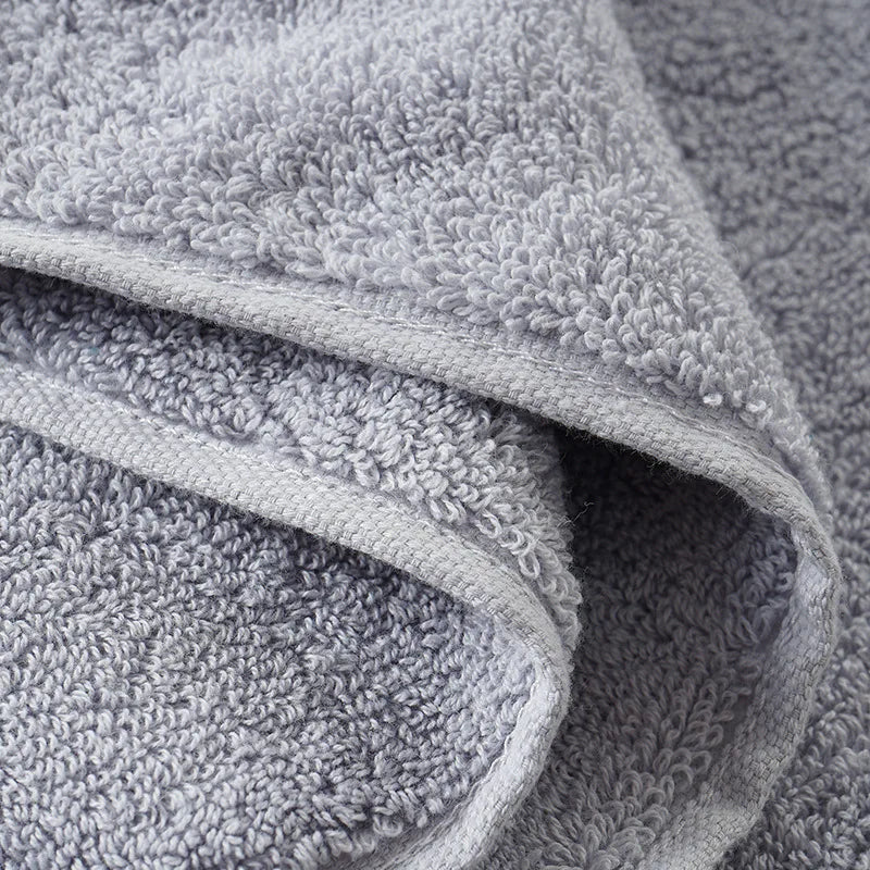 1pc Face Hair Towel 100%Cotton Soft Absorbent Solid Blue Grey Towels