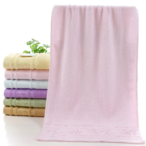 Set of 2 Towel Sets Premium Bamboo Fiber Bathroom Luxury Hand Face