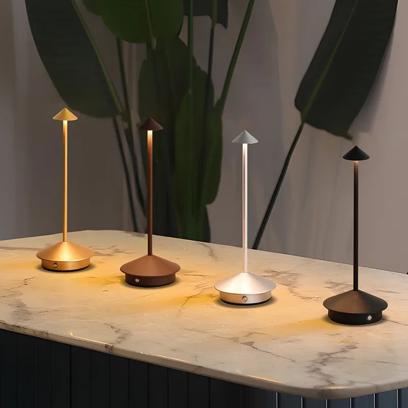 Rechargeable LED Wireless Cordless Table Desk Night Bedside Lamps