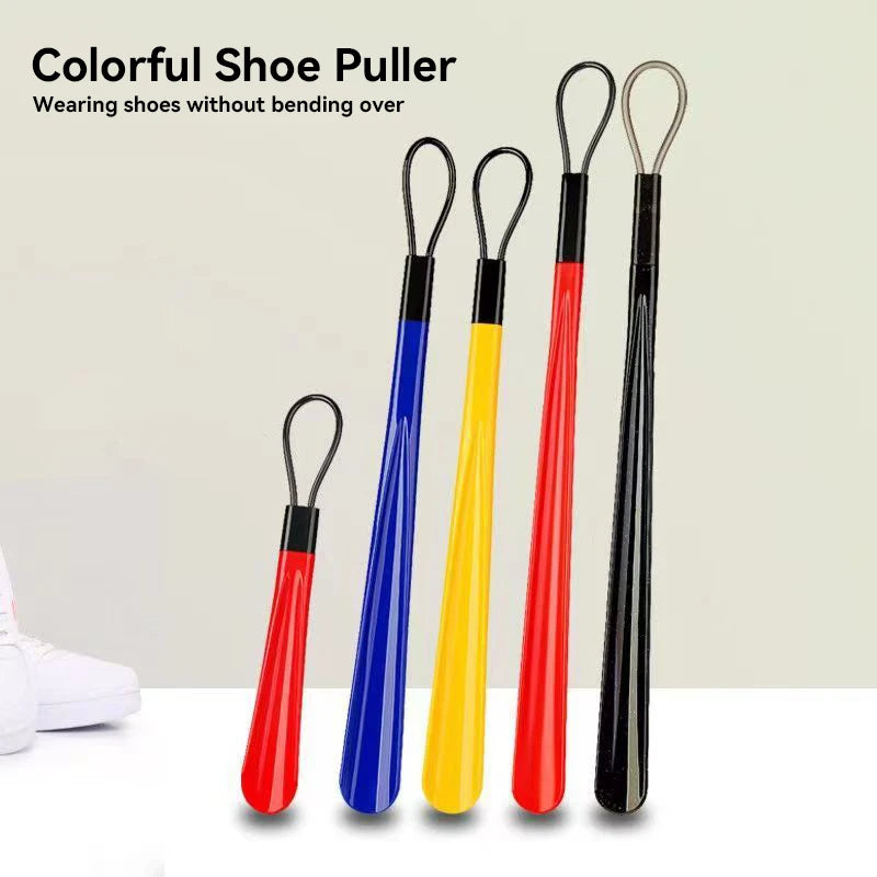 1pc Extra Long Flexible Plastic Shoe Horns Not Require Bending Durable