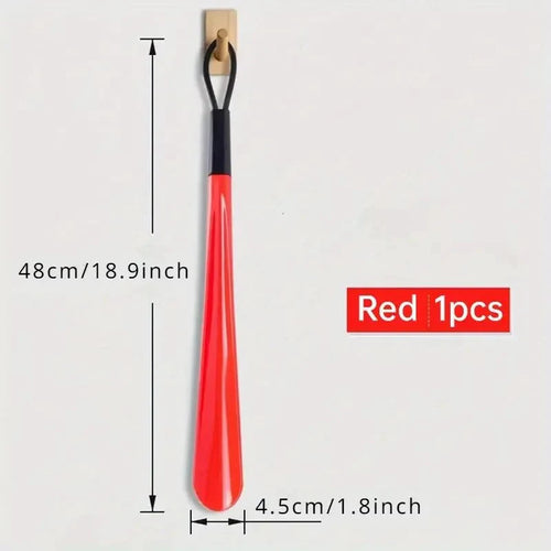 1pc Extra Long Flexible Plastic Shoe Horns Not Require Bending Durable