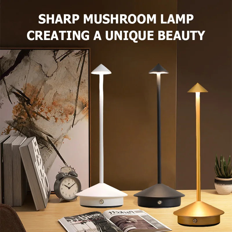 Rechargeable LED Wireless Cordless Table Desk Night Bedside Lamps
