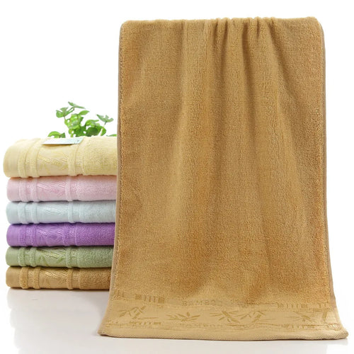 Set of 2 Towel Sets Premium Bamboo Fiber Bathroom Luxury Hand Face