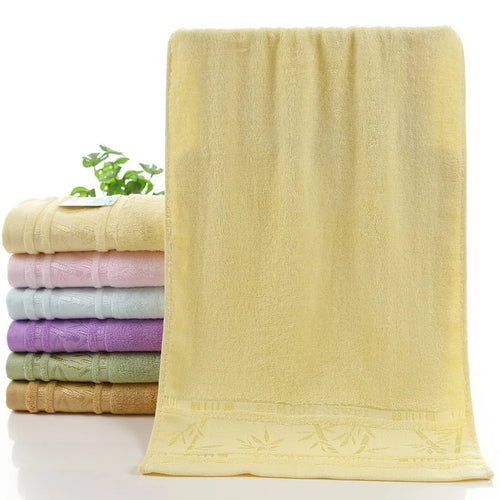Set of 2 Towel Sets Premium Bamboo Fiber Bathroom Luxury Hand Face