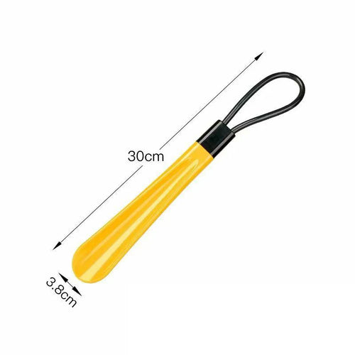 1pc Extra Long Flexible Plastic Shoe Horns Not Require Bending Durable