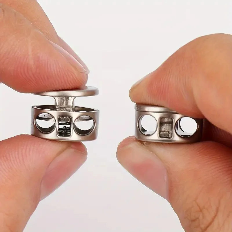 6-Pack No-Tie Shoelace Locks: Spring-Loaded & Easy Install for