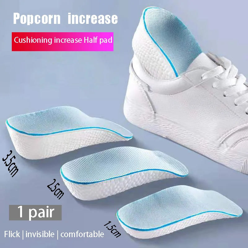 1.5/2.5/3.5 Cm Arch Support Height Increase Insoles Light Weight Soft