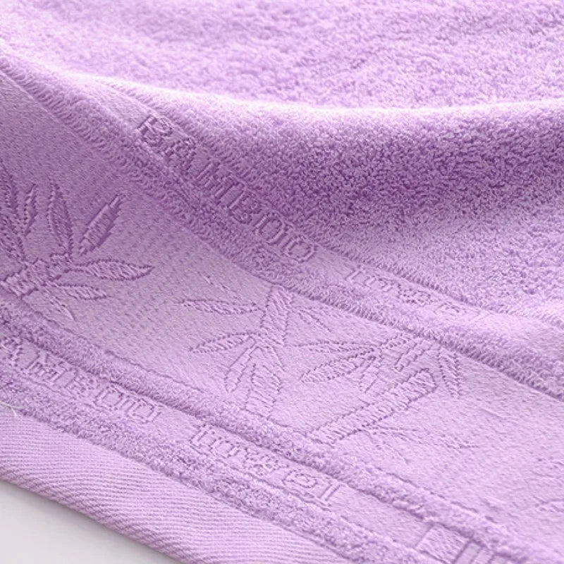 Set of 2 Towel Sets Premium Bamboo Fiber Bathroom Luxury Hand Face