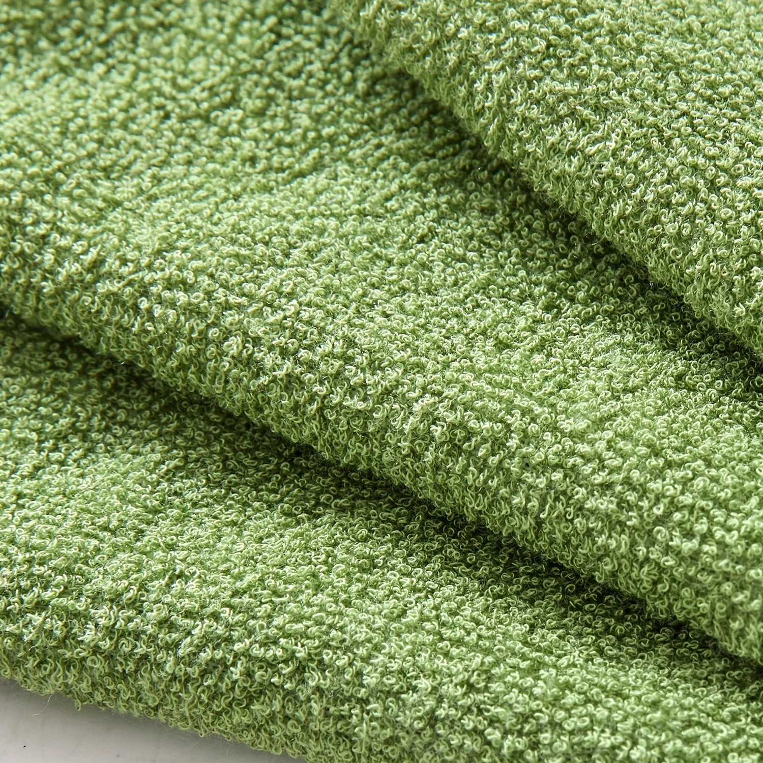 3pcs Green Bamboo Fiber Bathroom Towels Sets 34x74cm/70x140cm